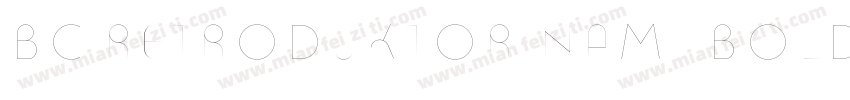 BC Retroduktor NAMI Bold Reversed字体转换